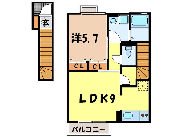 ラフィ－ネ林Ⅲの物件間取画像